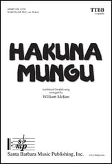 Hakuna Mungu TTBB choral sheet music cover